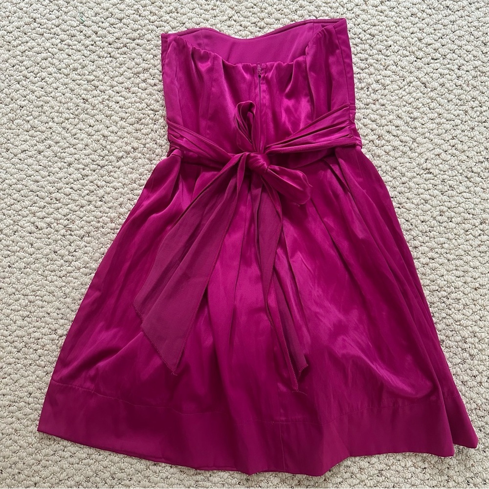 Ruby Rox Vibrant Pink Strapless Dress - Picture 2 of 3